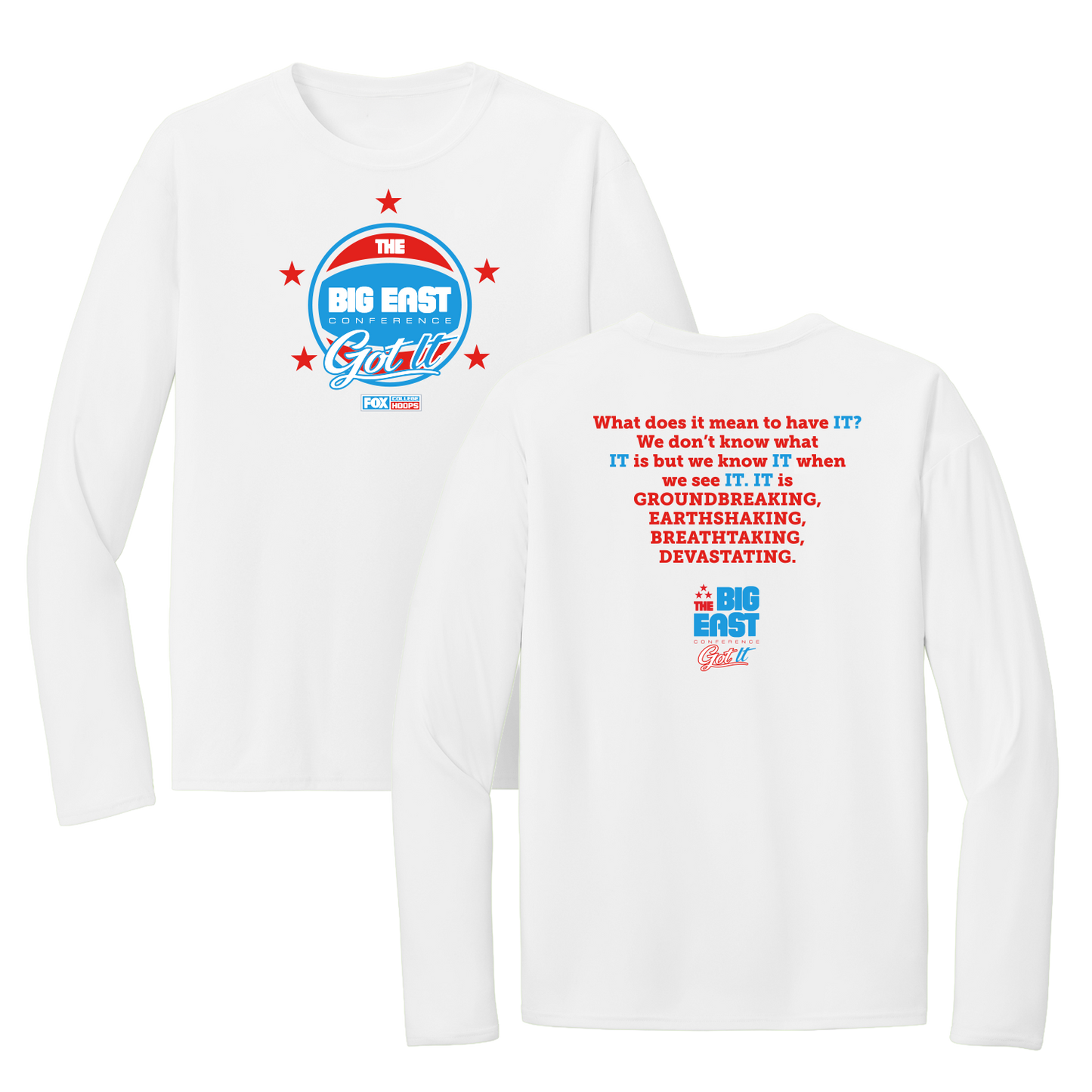 BIG EAST TOURNEY 'GUS JOHNSON'S CBB GOT IT TEAM' PERFORMANCE LONGSLEEVE SHIRT
