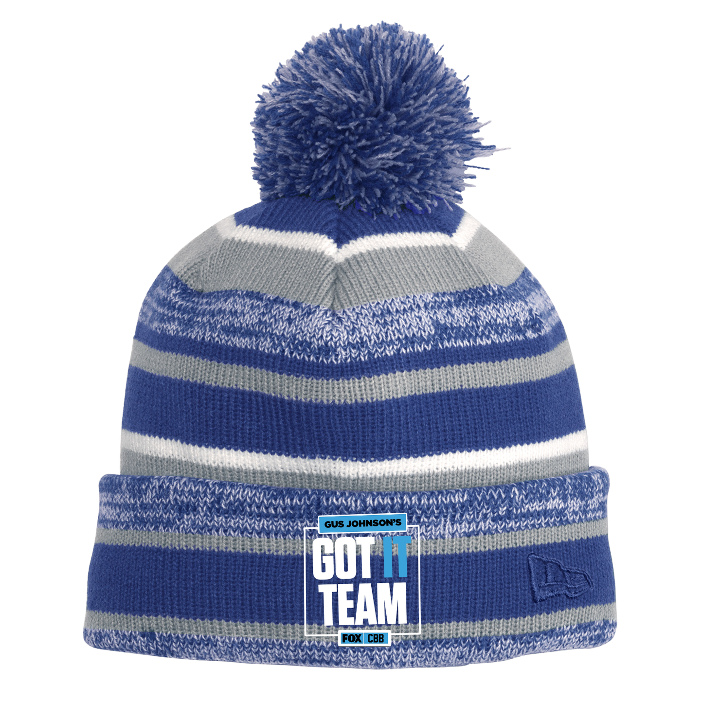 LIGHT BLUE 'GUS JOHNSON'S CBB GOT IT TEAM' POM-POM BEANIE