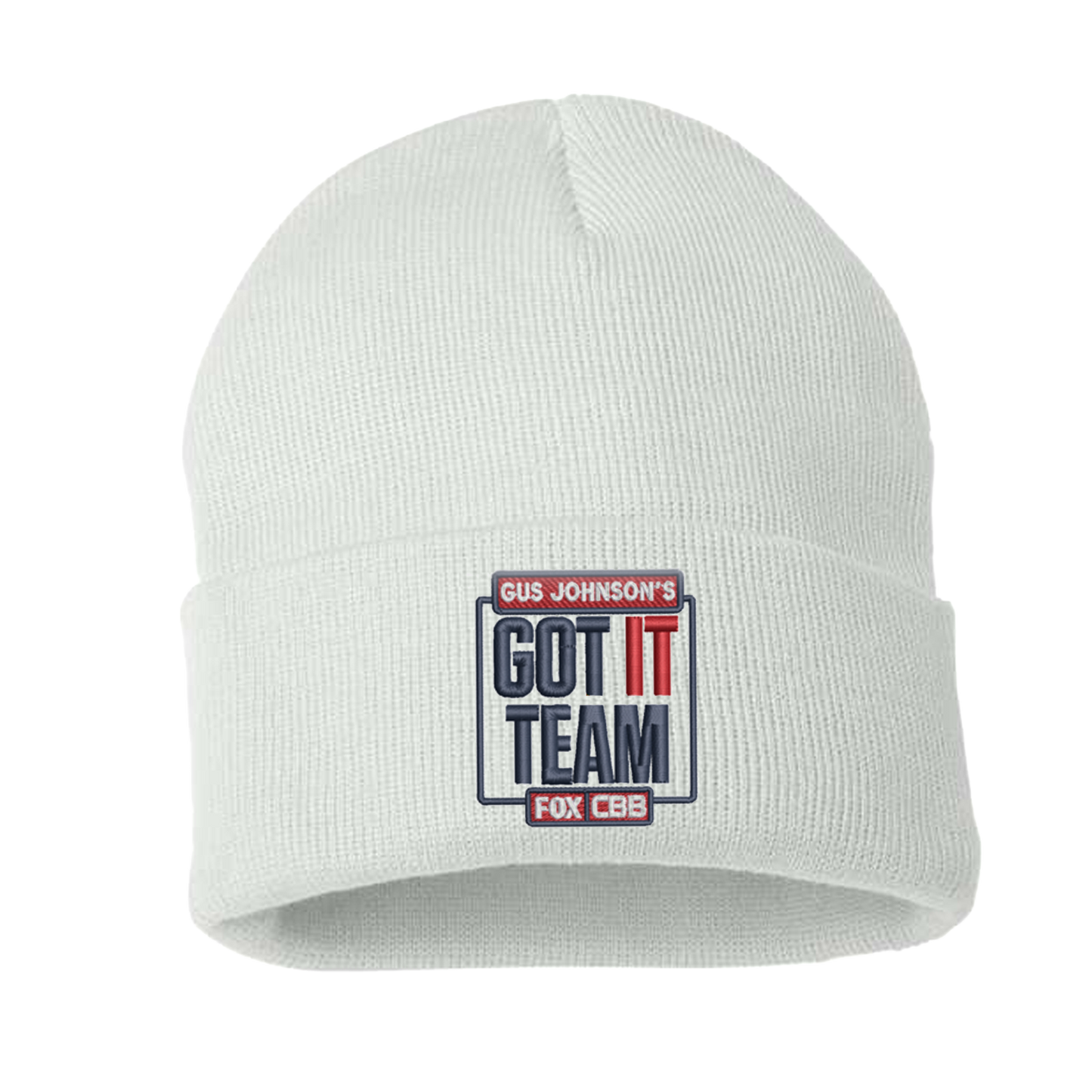 WHITE/RED/GRAY 'GUS JOHNSON'S CBB GOT IT TEAM' BEANIE