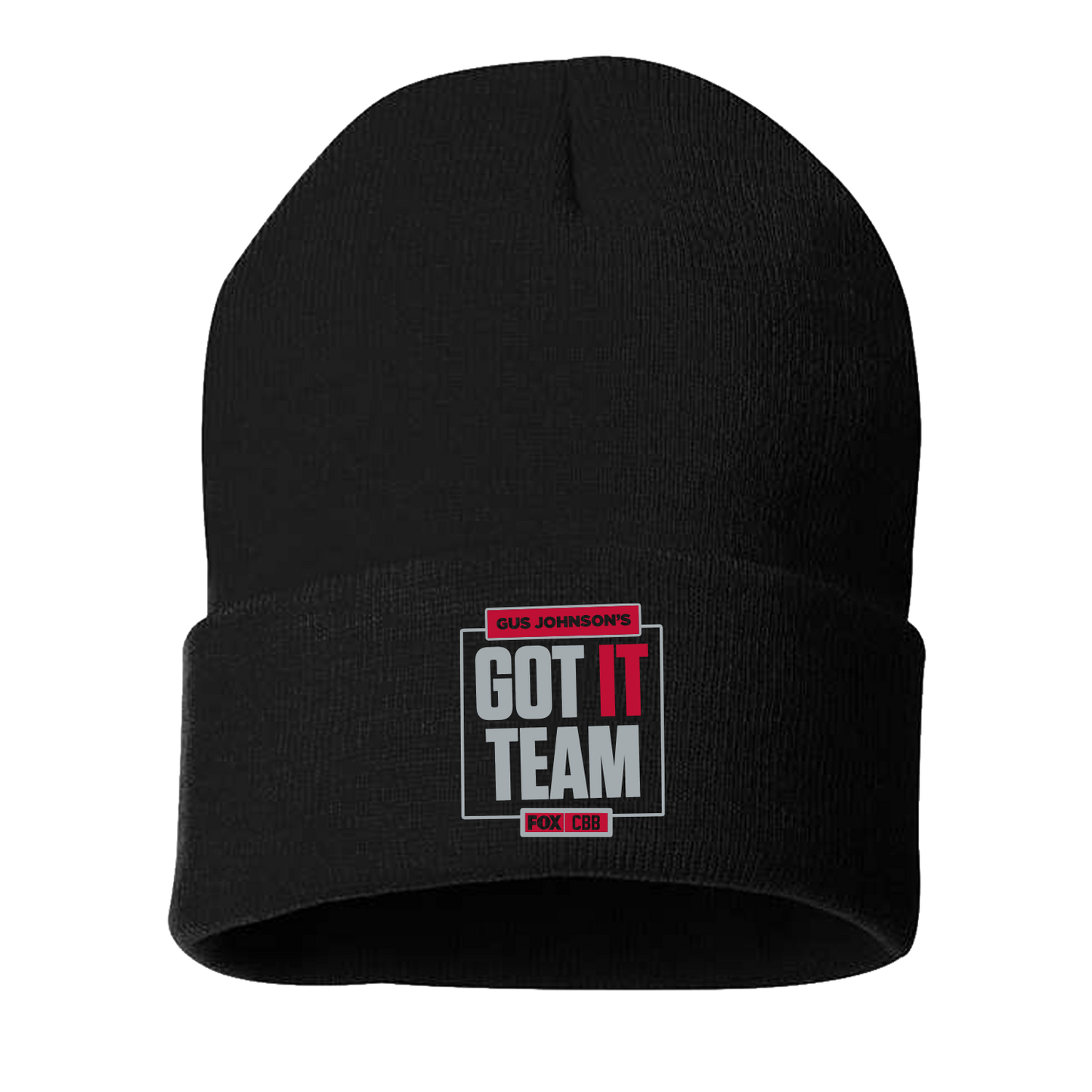 BLACK/RED 'GUS JOHNSON'S CBB GOT IT TEAM' BEANIE