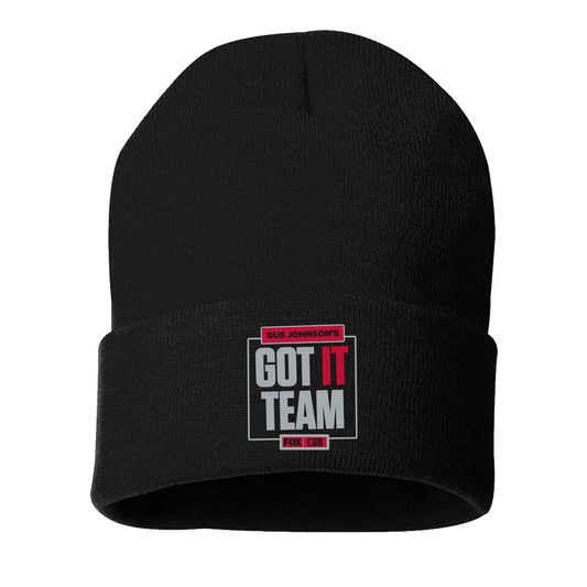 BLACK/RED 'GUS JOHNSON'S CBB GOT IT TEAM' BEANIE