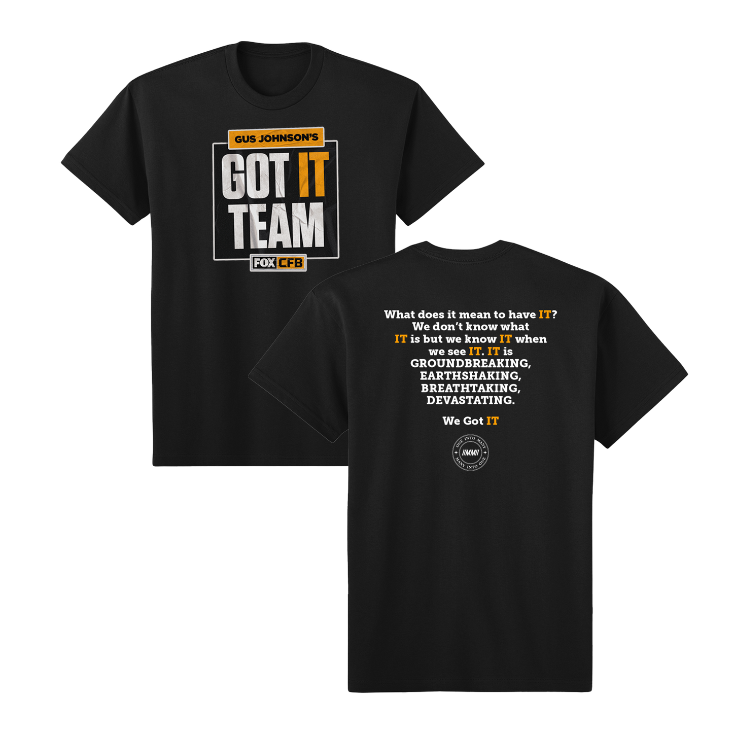 BLACK 'GUS JOHNSON'S GOT IT TEAM' T-SHIRT